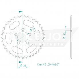 ESJOT  Sprocket 37 Z