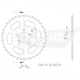 ESJOT  Sprocket 39 Z
