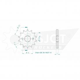 ESJOT Pignon 14 Z