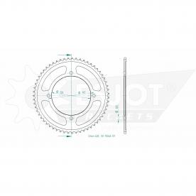 ESJOT Sprocket steel 59 Z silver