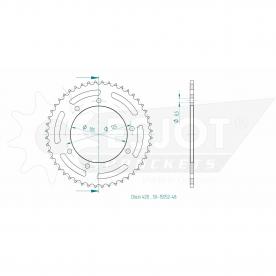 ESJOT Sprocket steel 48 Z