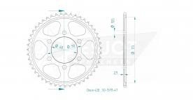 ESJOT Pignon en acier 47 Z
