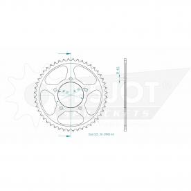 ESJOT Sprocket steel 48 Z