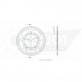 ESJOT Sprocket steel 40 Z