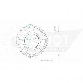 ESJOT Sprocket steel 42 Z