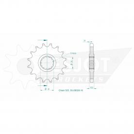 ESJOT Front sprocket 16 Z