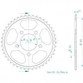 ESJOT  Sprocket 44 Z