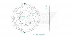 ESJOT Sprocket steel 43 Z