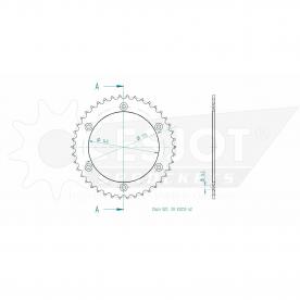 ESJOT Sprocket steel 42 Z