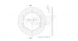 ESJOT Pignon en acier 38 Z
