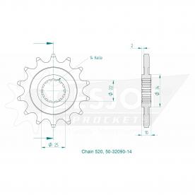 ESJOT Ritzel 14 Z