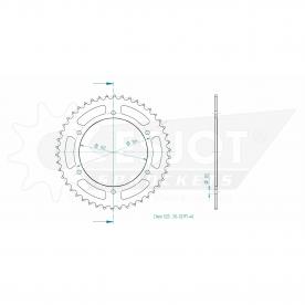 ESJOT Sprocket steel 46 Z