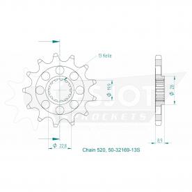 ESJOT Ritzel 13 Z-S