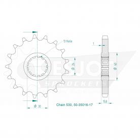 ESJOT Ritzel 17 Z