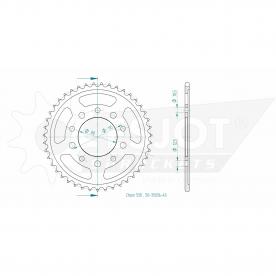 ESJOT Sprocket steel 43 Z