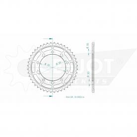 ESJOT Sprocket steel 44 Z