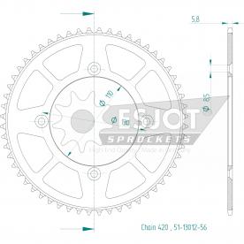 ESJOT  Alu-Sprocket 56 Z
