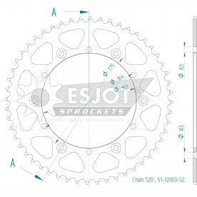ESJOT  Alu-Sprocket 52 Z