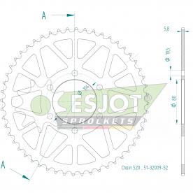 ESJOT  Alu-Sprocket 52 Z