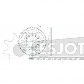 ESJOT Alu-Kettenrad 51 Z