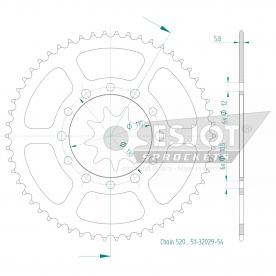 ESJOT  Alu-Sprocket 54 Z