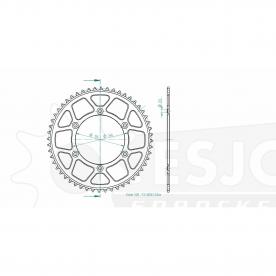 ESJOT  Alu-Sprocket 52 Z