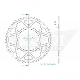 ESJOT  Alu-Sprocket 52 Z