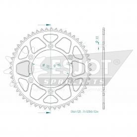 ESJOT  Alu-Sprocket 52 Z