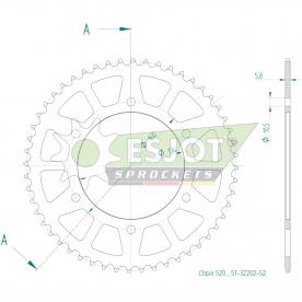ESJOT  Alu-Sprocket 52 Z