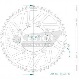 ESJOT  Alu-Sprocket 52 Z