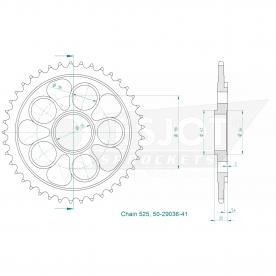 ESJOT pignon de chaîne 41 Z