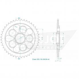 ESJOT pignon de chaîne 44 Z