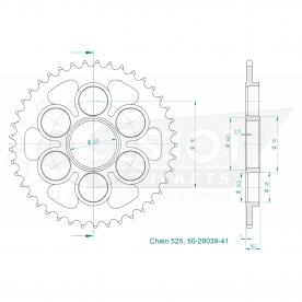 ESJOT pignon de chaîne 41 Z