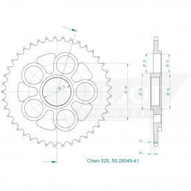 ESJOT pignon de chaîne 41 Z