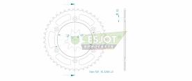 ESJOT Pignon en acier 43 Z