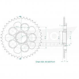 ESJOT pignon de chaîne 41 Z