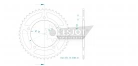 ESJOT Pignon en acier 45 Z
