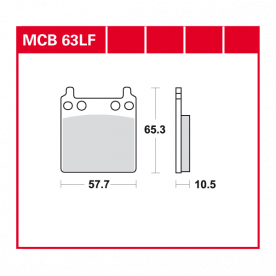 TRW disc brake pads MCB063