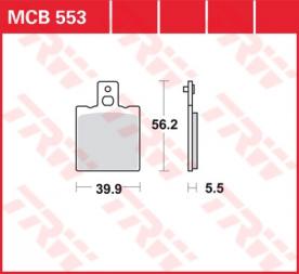 TRW Scheibenbremsbelag MCB553