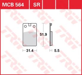 TRW disc brake pads MCB564SR