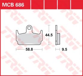 TRW plaquette de frein à disque MCB686