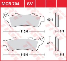 TRW disc brake pads MCB704