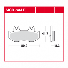 TRW disc brake pads MCB746