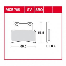 TRW disc brake pads MCB785SRQ