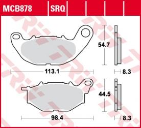 TRW brake pads MCB878TRQ