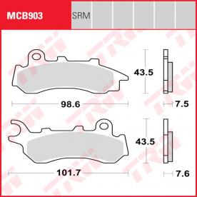 TRW Scheibenbremsbelag MCB903