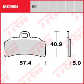 TRW Scheibenbremsbelag MCB904