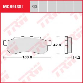 TRW Scheibenbremsbelag MCB913SI