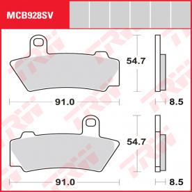 TRW Scheibenbremsbelag MCB928SV