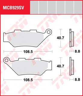 TRW disc brake pads MCB92SV